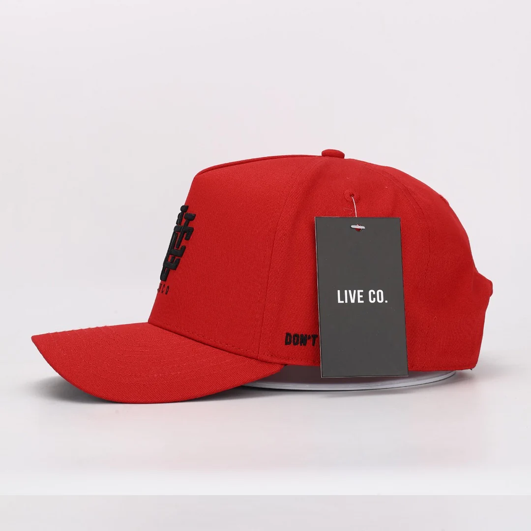 LVCO Midnight Red A-Frame Snapback - Image 4