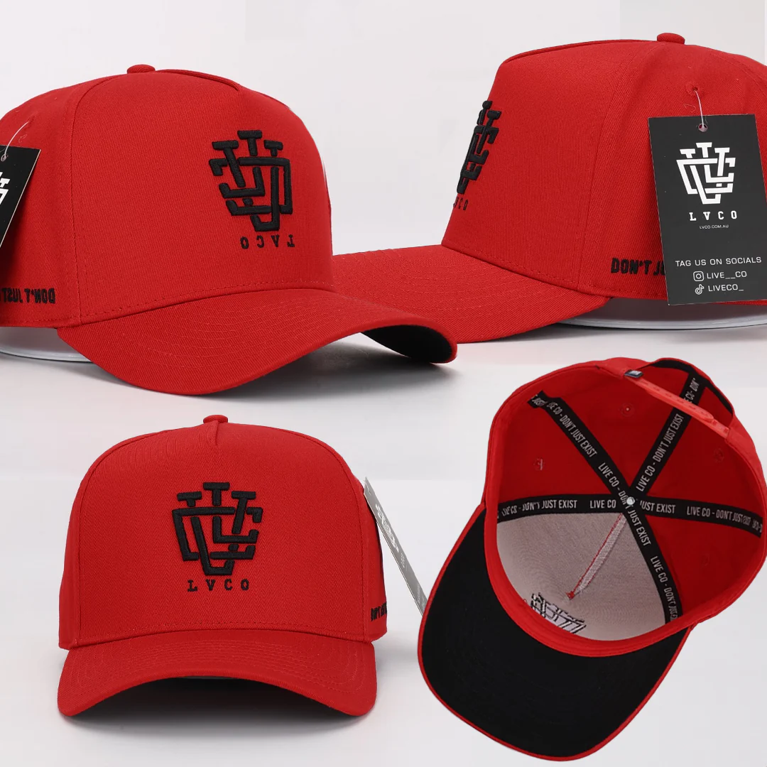 LVCO Midnight Red A-Frame Snapback - Image 6